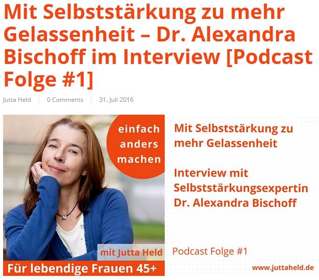 Hörbeitrag: Großes “Seelenbalancieren”-Interview mit mir durch Jutta Held