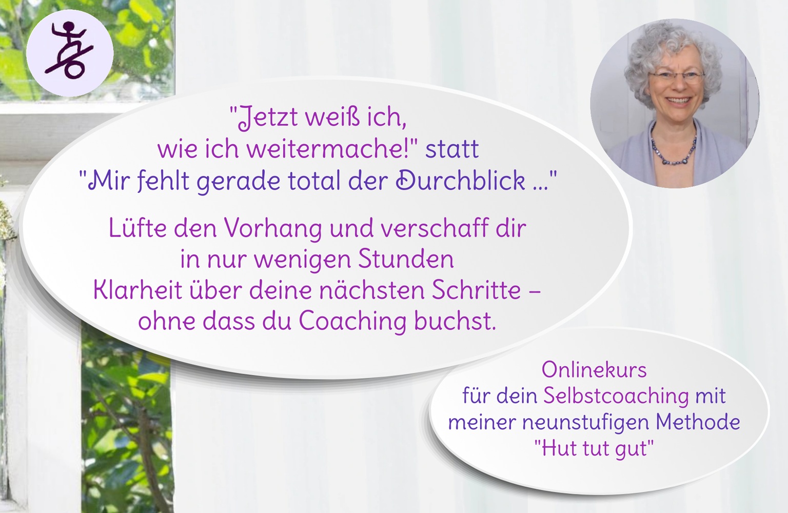 Header Huttutgut, weißer Vorhang